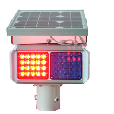 Rohs Approvel 300mm تعمل بالطاقة الشمسية أضواء وامضة ، أضواء حمراء وزرقاء قناع