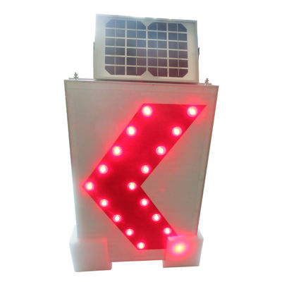 3W 18V أحادي الألواح الشمسية شيفرون لافتة طريق LED وامض