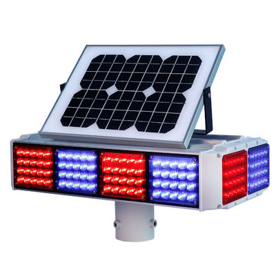 LED RoHS مضاد للأشعة فوق البنفسجية PC يعمل بالطاقة الشمسية أضواء التحذير Mono Crystallin