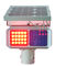 Rohs Approvel 300mm تعمل بالطاقة الشمسية أضواء وامضة ، أضواء حمراء وزرقاء قناع